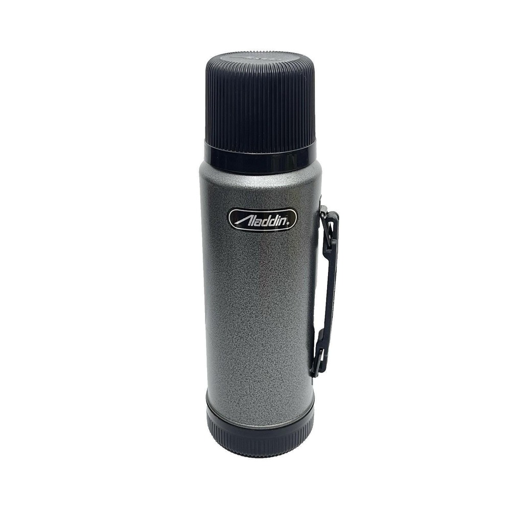 Aladdin SB950H Rugged American Thermos Made in USA  1 Quart Vacuum Bottle Gray